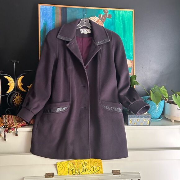 Me-Jay vintage wool dress coat Montreal coat factory 13/14 - Picture 9 of 14